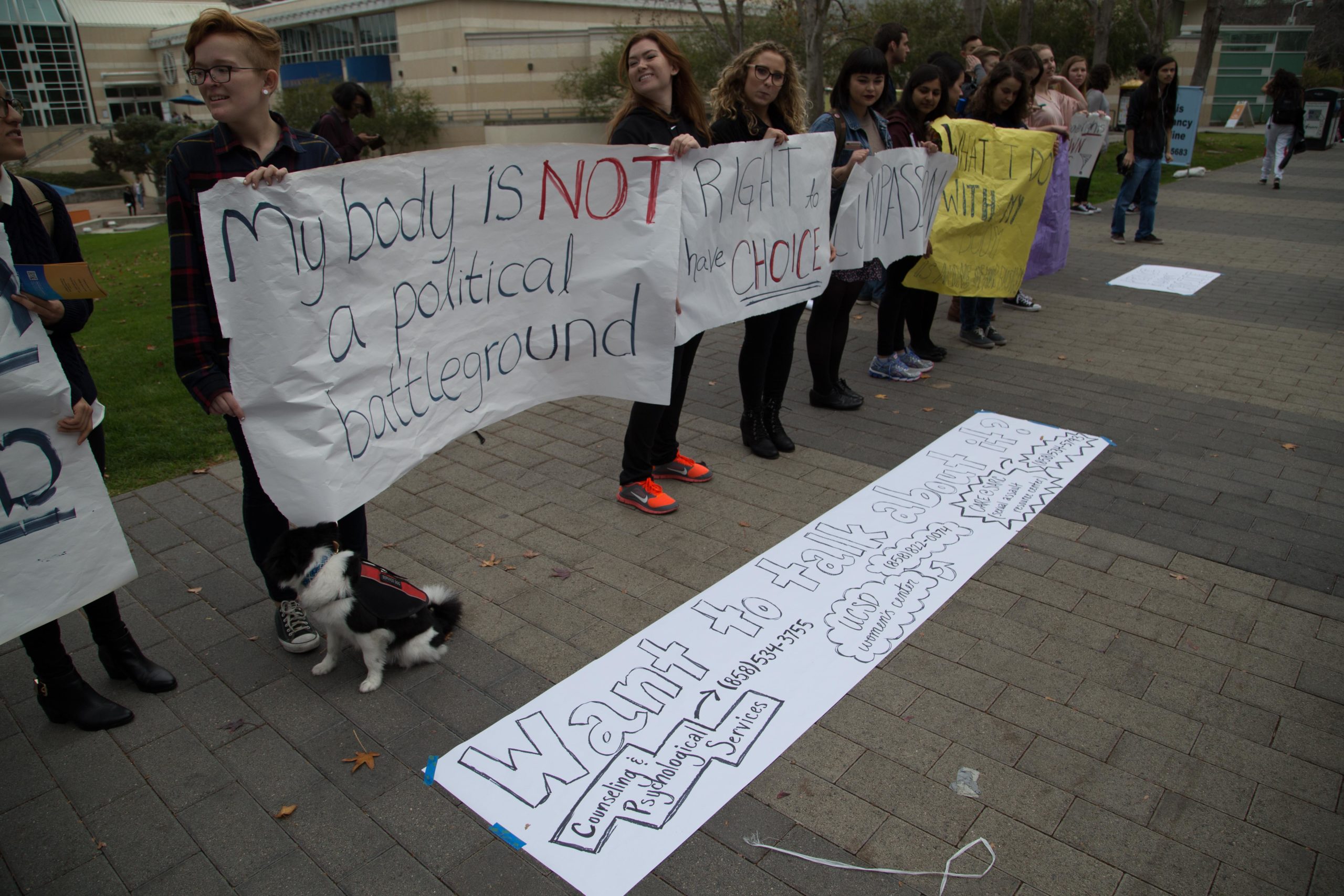 Student Protesters Challenge Anti-Abortion Activists On Library Walk ...