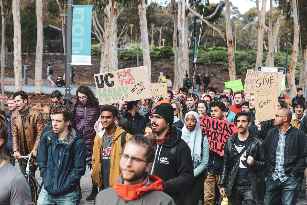 UCSD Graduate Students Demonstrate in Support of Systemwide Cost of ...