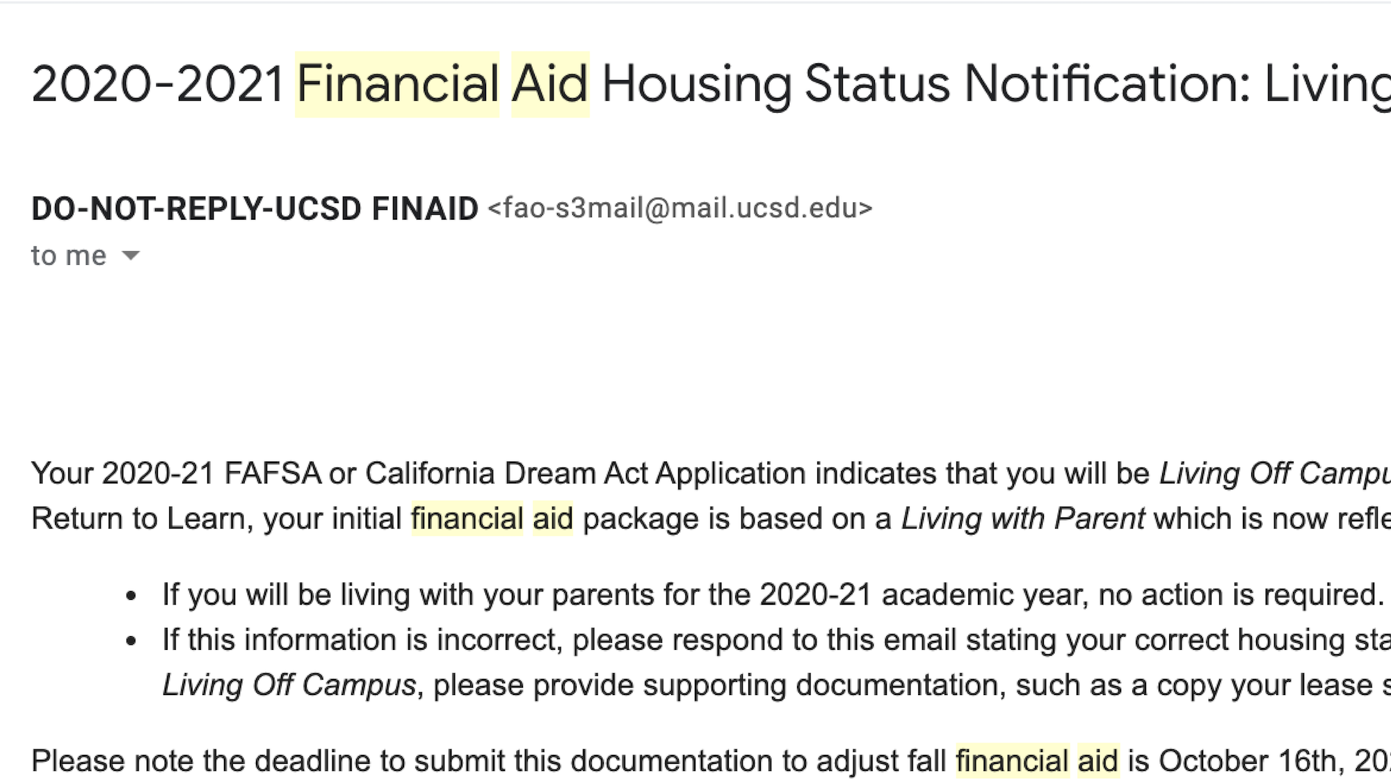 UCSD Reduces Student Financial Aid after Changing Housing Statuses | The  Triton